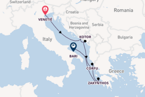 7daagse cruise met het MSC Armonia vanuit Venetië