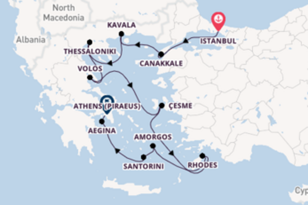Azamara Journey 11  Istanbul-Athens (Piraeus)