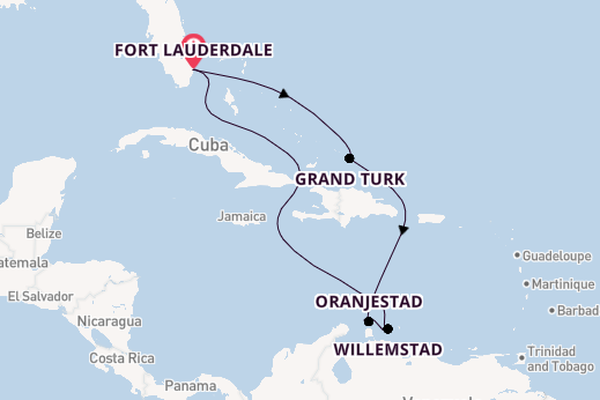 Caribbean vanaf Fort Lauderdale, Verenigde Staten met de Caribbean Princess