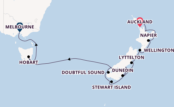Nieuw Zeeland vanaf Auckland, Nieuw-Zeeland met de Silver Moon
