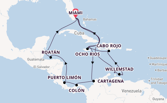 Caribbean from Miami, Florida with the MSC Poesia