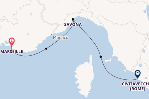 3daagse cruise naar Savona