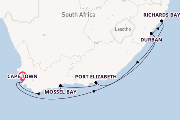 Magnificent journey from Cape Town with Azamara Cruises