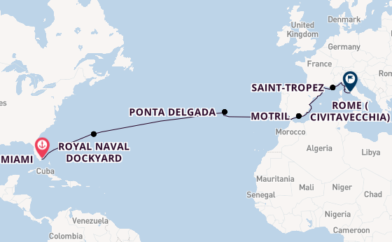Transatlantic from Miami, Florida, USA with the Allura