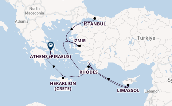 Eastern Mediterranean from Istanbul, Turkey with the Seven Seas Voyager