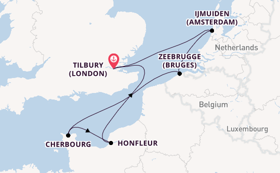 Sensational journey from Tilbury (London) with Ambassador Cruise Line