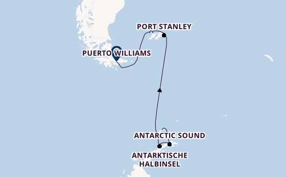 Südamerika ab King George Island, Antarktis auf der Silver Endeavour