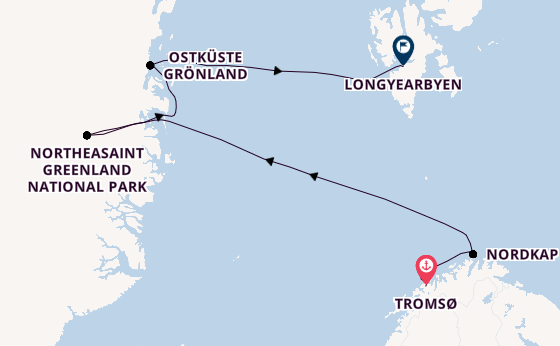 Noorwegen vanaf Tromsø, Noorwegen met de HANSEATIC nature