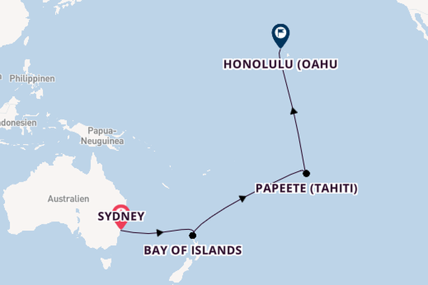 Polynesien ab Sydney auf der Celebrity Edge