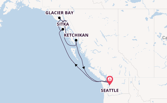 Alaska & West Canada from Seattle, Washington, USA with the Norwegian Joy