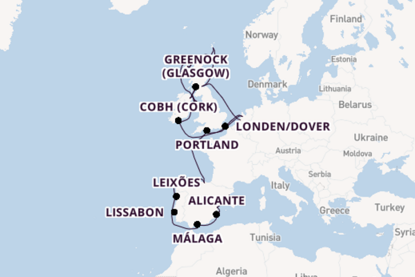 Britse Eilanden vanaf Rotterdam, Nederland met de Nieuw Statendam