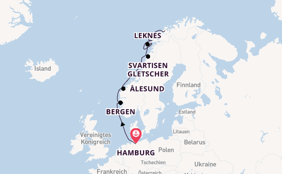 Norwegen ab Hamburg auf der HANSEATIC nature