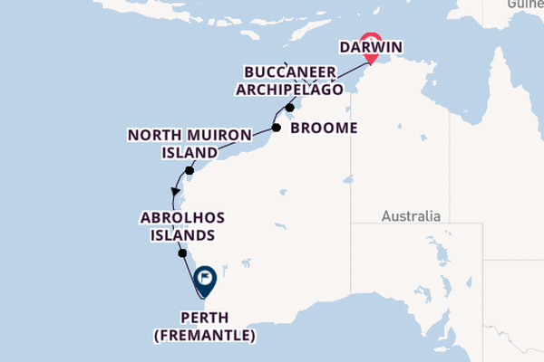 Australia from Darwin, Australia with the Silver Cloud