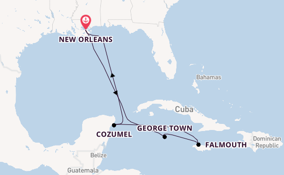 Western Caribbean from New Orleans, Louisiana with the Mariner of the Seas