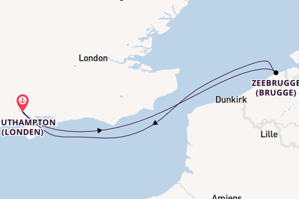 Engeland vanaf Southampton (Londen), Engeland met de MSC Virtuosa