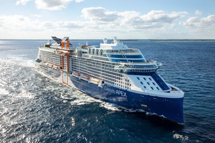at sea