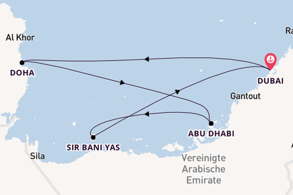 MSC Euribia - Geheimnisvolles Bahrain & Flair des Orients