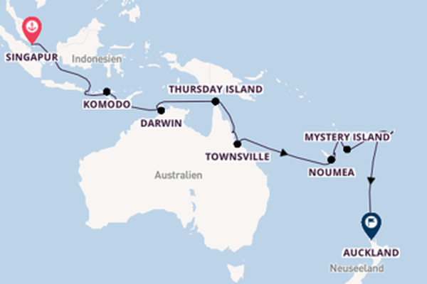Singapur und Darwin erkunden