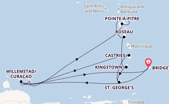 Journey with Ambassador Cruise Line from Bridgetown