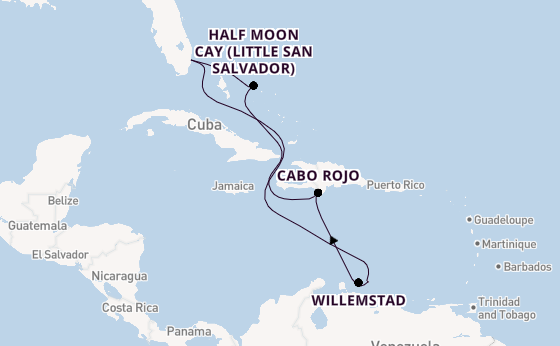Caribbean from Fort Lauderdale (Port Everglades), Florida with the Nieuw Amsterdam