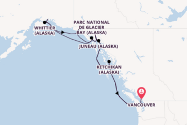 Croisière de 15 jours vers Vancouver avec Princess Cruises