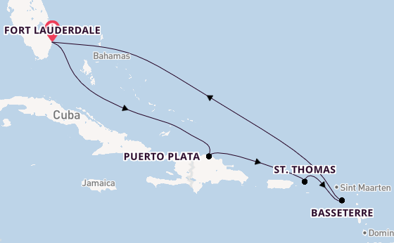 Caribbean vanaf Fort Lauderdale, Verenigde Staten met de Celebrity Beyond