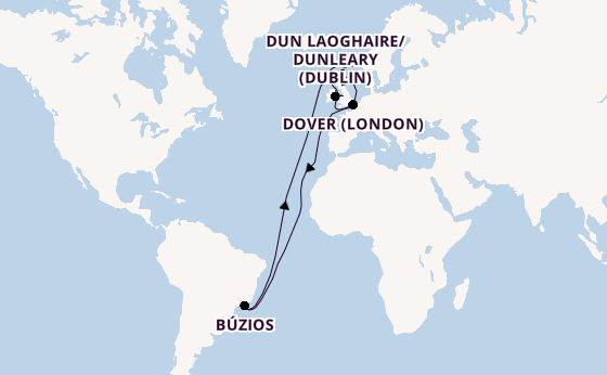 Transatlantic from Greenwich (London), England with the Viking Sky