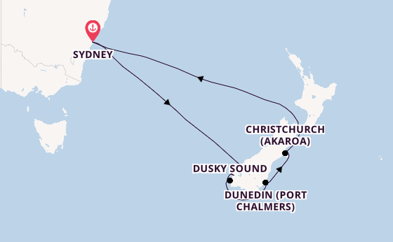 New Zealand from Sydney, Australia with the Anthem of the Seas