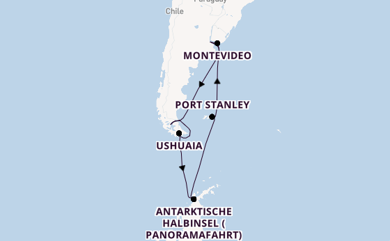 Majestic Princess - Antarktische Halbinsel & Patagonien		