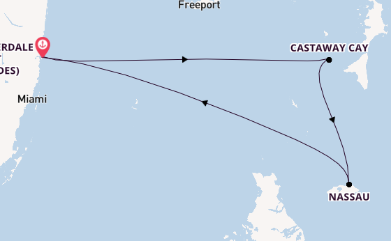 Caribbean from Fort Lauderdale (Port Everglades), Florida with the Disney Destiny