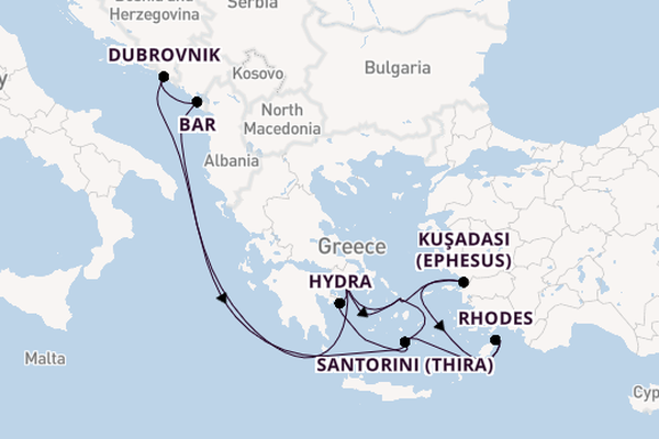Empires & Islands: Greece, Croatia, Montenegro & Turkey