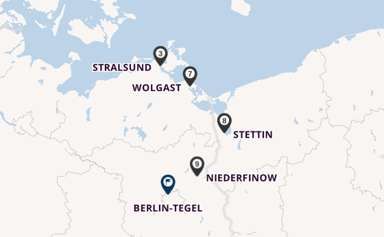 Oder ab Stralsund, Deutschland auf der MS Sans Souci