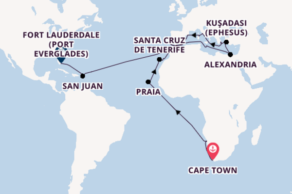 Luxury Cape Town to Florida Grand Voyage