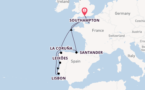 British Isles from Southampton, England with the Ventura