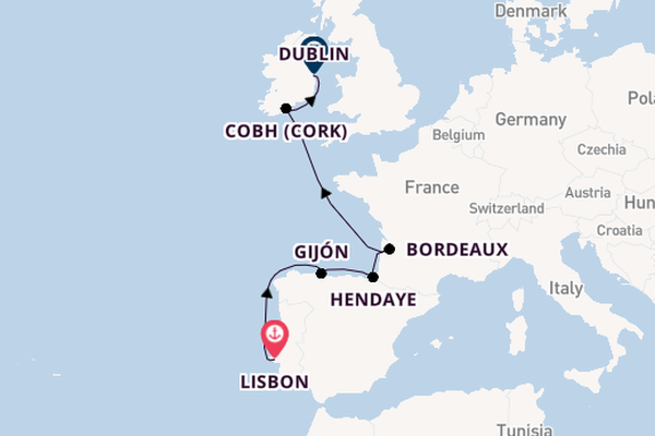 British Isles from Lisbon, Portugal with the Seabourn Venture