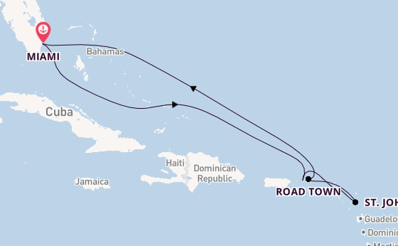 Caribbean from Miami, Florida, USA with the Seven Seas Grandeur