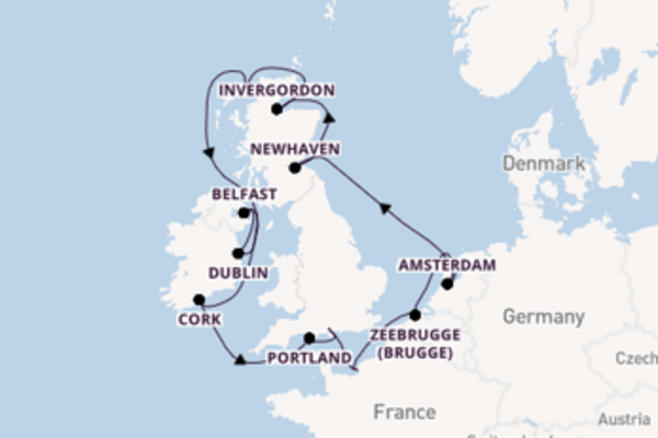 Cruise in 13 dagen naar Southampton (Londen) met Norwegian Cruise Line