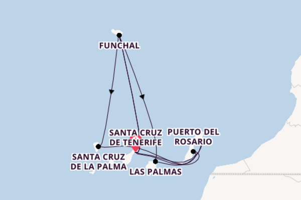 Kreuzfahrt mit der Azura nach Santa Cruz de Tenerife