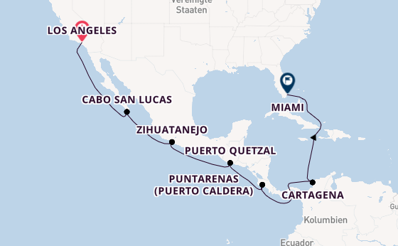 Mexikanische Riviera ab Los Angeles, USA auf der Sonata (Oceania)