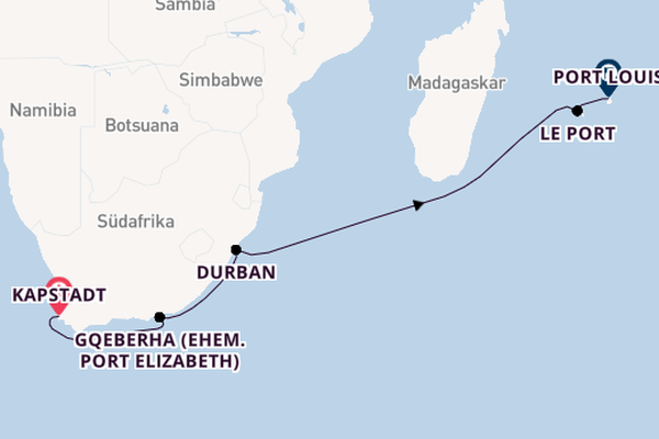 Südafrika ab Kapstadt, Südafrika auf der Mein Schiff 5