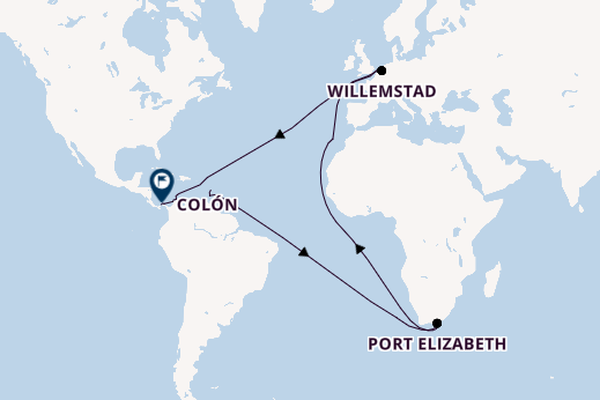 trans-Atlantisch vanaf Fort de France, Martinique met de Le Bellot
