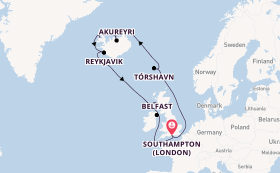 United Kingdom from Southampton, England with the Borealis