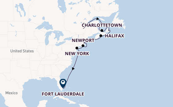 Amerikaanse Oostkust vanaf Québec, Canada met de Caribbean Princess