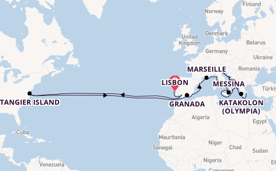 Transatlantic from Lisbon, Portugal with the Viking Vela