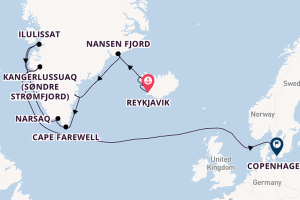 Arctic from Reykjavik, Iceland with the Scenic Eclipse                                                                                               