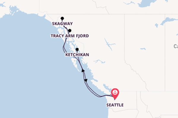 Alaska & West Canada from Seattle, Washington, USA with the Carnival Legend