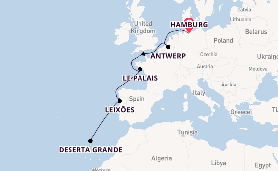 Portugal from Hamburg, Germany with the HANSEATIC nature