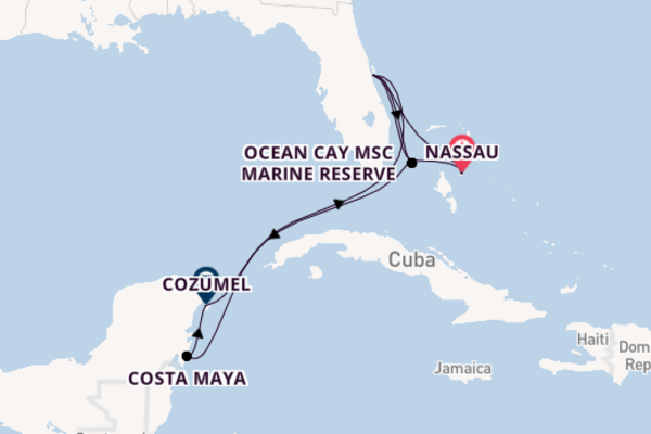 Bahamas, Mexico & Orlando Including Ocean Cay