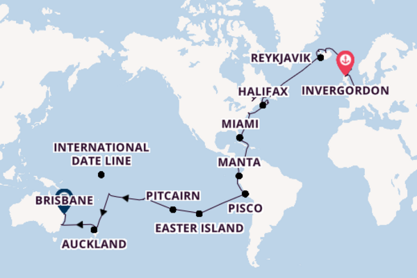 World Cruise From London (Dover) with the Crown Princess