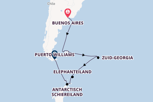 Zuid-Amerika vanaf Buenos Aires, Argentinië met de Silver Wind